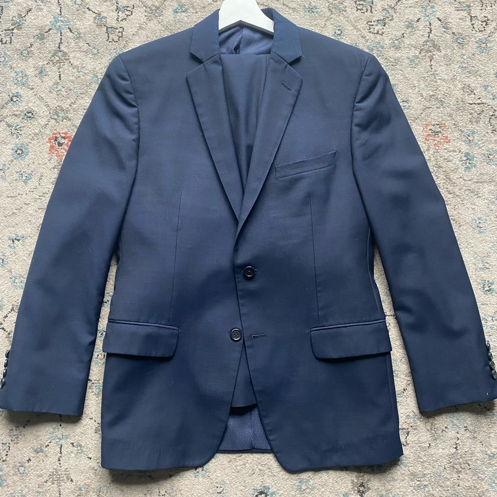 Men's Navy Slim Fit Suit - Alfani 38R